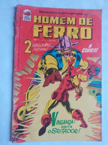 hq homem de ferro n3 editora bloch R$ 60 