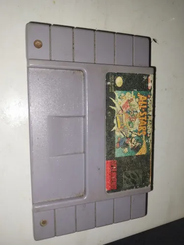Cartucho super Mario All stars relíquia