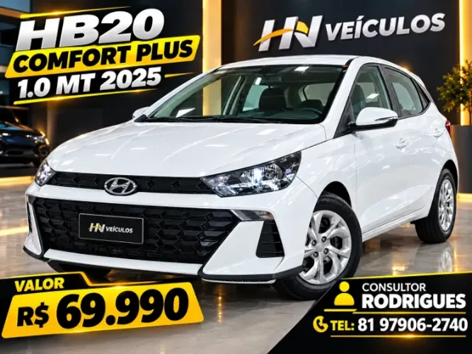 Hyundai HB20 Comfort Plus 1.0 Flex 12V Mec. 2025