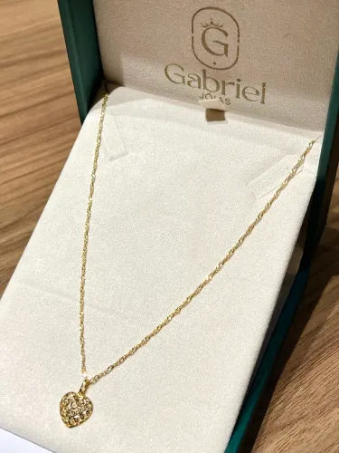 Cordão de ouro feminino 2.3g novo ( LOJA FÍSICA )
