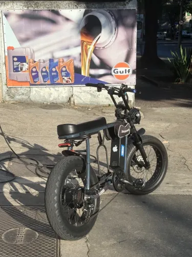 Bicicleta elétrica - street go s12 cinza