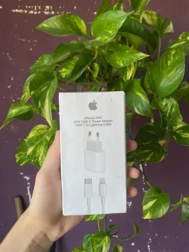 CARREGADOR 20W USB-C para Lightning + fonte tipo C