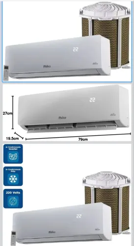 Ar Condicionado Split Hi Wall Inverter Philco 12000 BTU/h Frio PAC12FC - 220 Volts