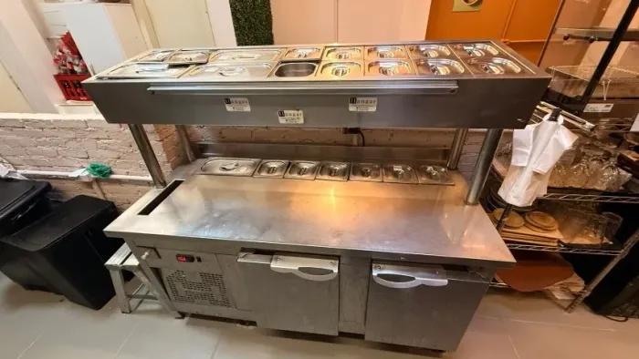 Balcão condimentador refrigerado