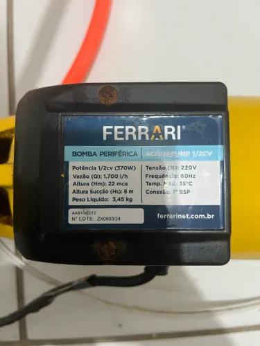 Bomba d?água 150 reais