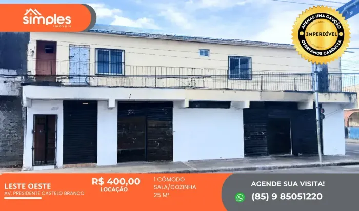 Imóvel para aluguel com 25 metros quadrados em Barra do Ceará - Fortaleza - CE