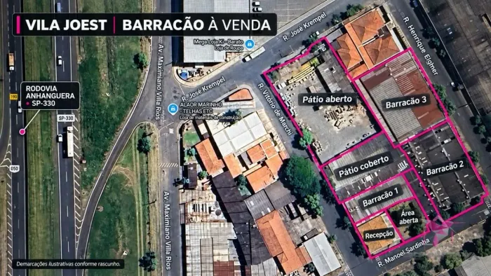 Complexo Industrial à Venda em Leme 4.741 m² de Terreno, Saídas para 3 Ruas e Próximo à A