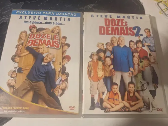 12 É DEMAIS 1 E 2 DVDS ORIGINAIS - R&C DVDS