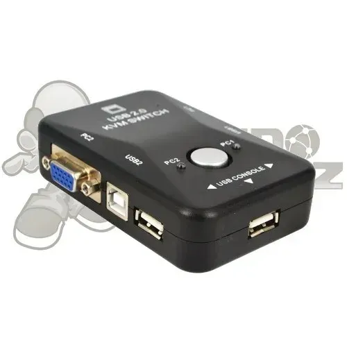 Switch KVM, 2 Portas, VGA x USB - Lelong