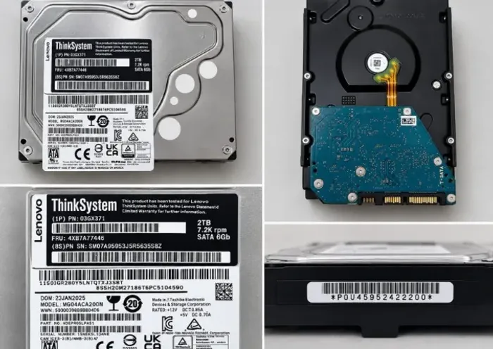 HD LENOVO THINKSYSTEM - 2TB - ENTERPRISE - SATA 6Gb/s - 7.200 RPM
