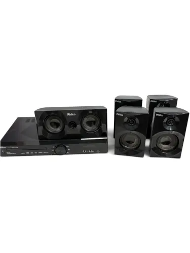 Home theater philco pht690 hdmi USB microfone controle remoto