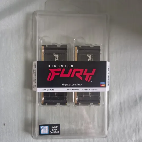 Memória Kingston Fury 2x16GB DDR5 4800MHz CL38