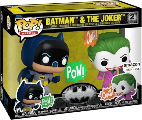 Funko POP! Heroes: 85º Aniversário do Batman - Coringa/Batman