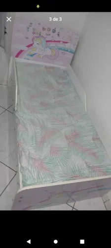 Cama infantil menina com colchão