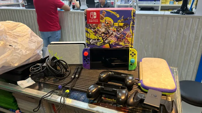 Nintendo Switch Oled 256Gb 10Bloqueado Splatoon 3 Loja Física Garantia Parcelo Troco
