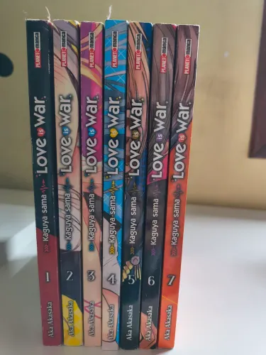 Mangá love is war volumes 1 ao 7