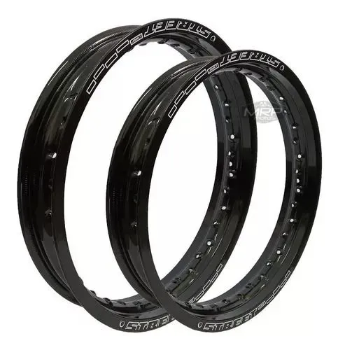 PAR DE AROS DE ALUMÍNIO VIPER STREET BROS XRE 190 TITAN FAN START