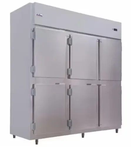 Mini Câmara Comercial Luxo 6 Portas Frilux Mini Câmara 1400 Litros Inox 220v. Novíssima e 