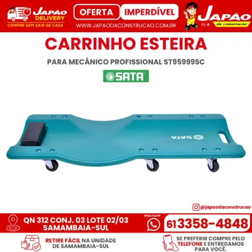 Carrinho Esteira Para Mecânico Profissional Sata ST95999SC