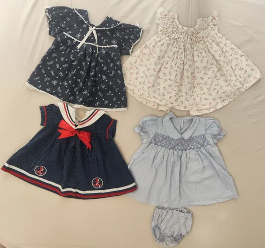 Vestidos para meninas tamanho 6 meses a 1 ano