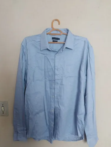 Camisa social masculina Rollens. Tamanho G/GG. Em perfeito estado de conservação. 