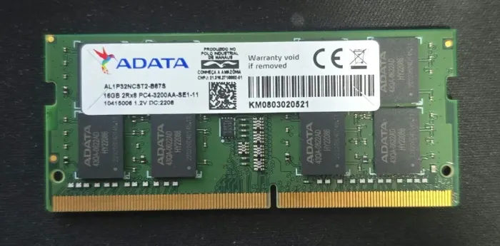 Vendo Memória RAM Notebook ADATA - 16GB