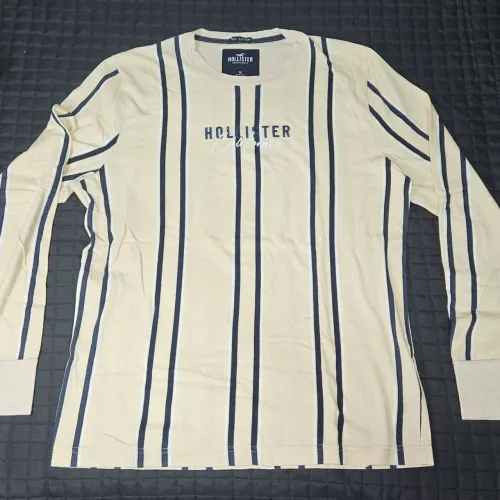 Camisa Hollister California Manga Comprida Off-White - M