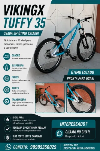 Bicicleta Vikingx tuffy 35