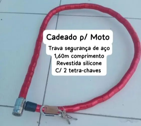 Trava/Cadeado em Aço 