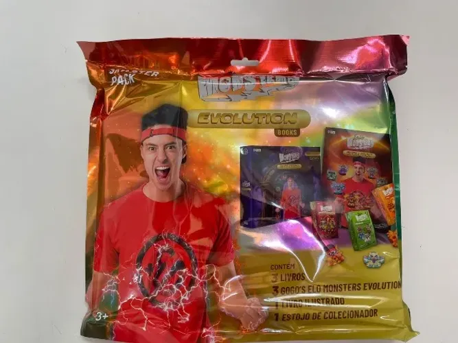 KIT ENALDINHO ELO MONSTERS EVOLUTION BOOKS + GOGOS + ESTOJO - LACRADO