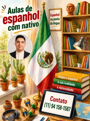 Aulas de espanhol com nativo