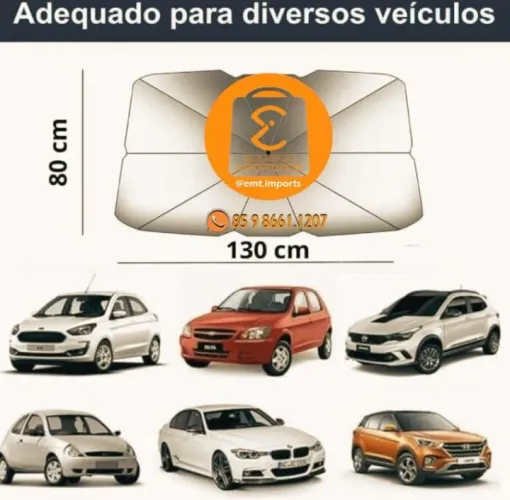 Protetor Solar UV para Para-brisa de Carro