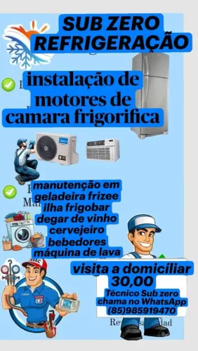 Serviço refrigeração sub zero 