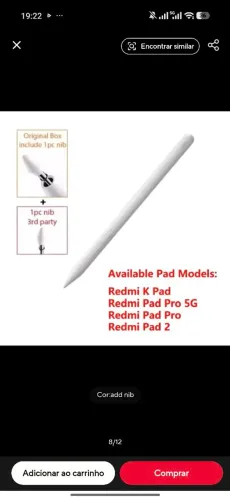Caneta Stylus com defeito