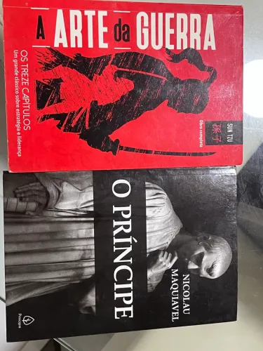 2 livros - Arte da guerra e o príncipe