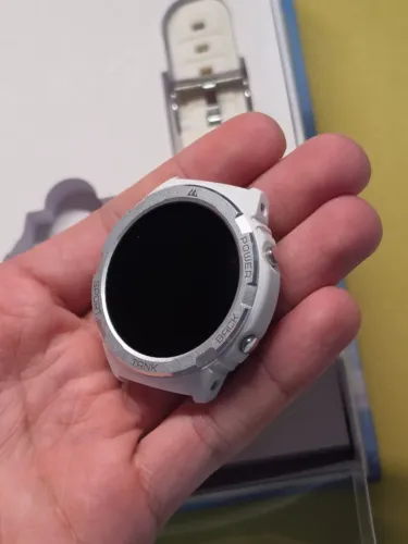 SmartWatch Branco / Kospet Tank S1 + Pulseiras / Certificação militar (MIL-STD-810H)