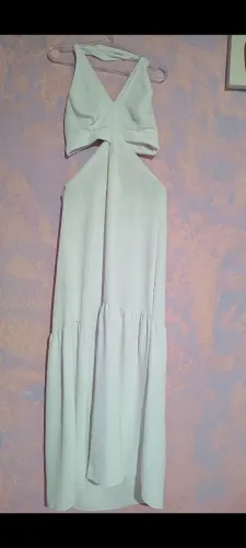 Vestido longo branco GG - novo - 30,00