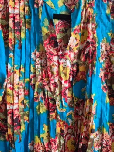 Camisão floral de algodão G
