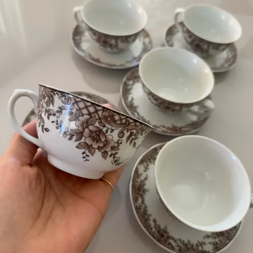 Conjunto de xícaras de chá Porcelana Real