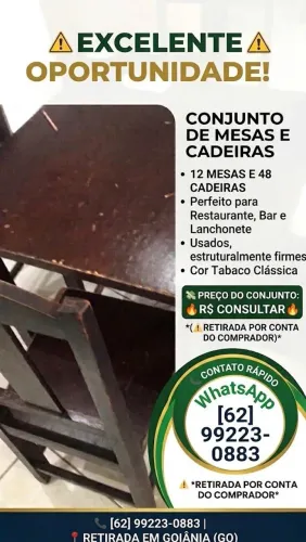 Vendo Mesa e cadeiras