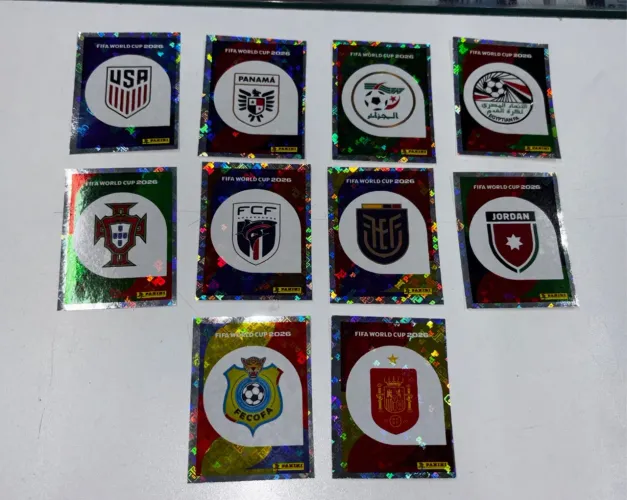 Escudos figurinhas copa 2026