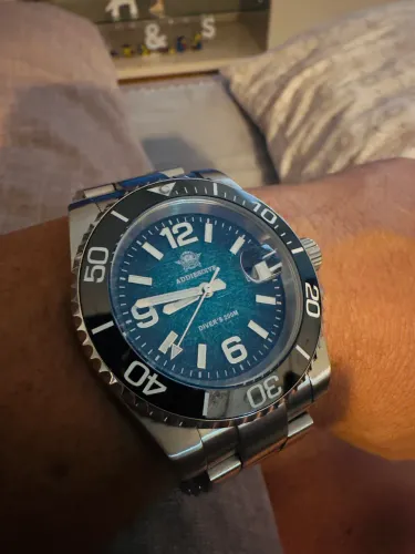 Relógio Addiesdive Diver azul lindo