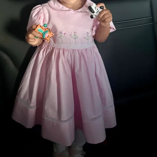 Vestido infantil Bordado 1 ano (tam G)