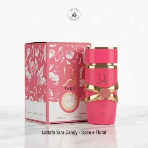 Perfume Árabe Lattafa Yara Candy Feminino 100ml - Eau de Parfum Original