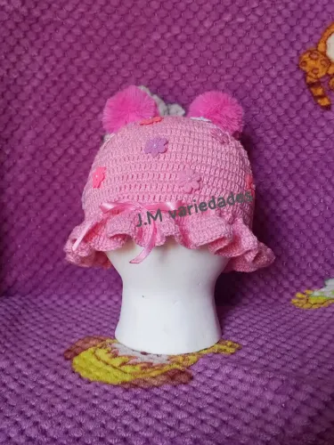 Chapéu em crochê infantil
