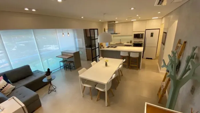 Apartamento para venda e locação com 98m² , 2 suítes , 2 vagas - MOBILIADO