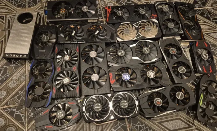 Lote 20 placas de vídeo com defeito