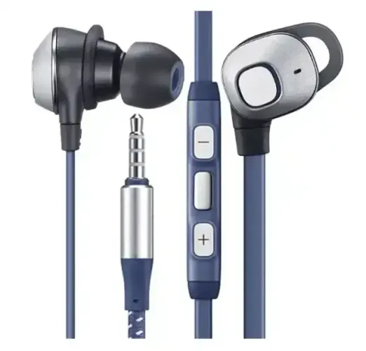 Fone Ouvido Com Microfone Com Cabo De Corda Nylon P2 - Primeira Linha s9 Volume no Cabo