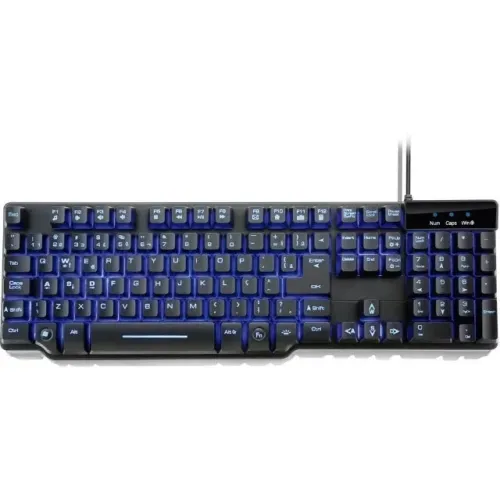 Teclado Semi Mecânico Gamer Multilaser Warrior_LED_ABNT2 Modelo TC196_Retirada de Peças