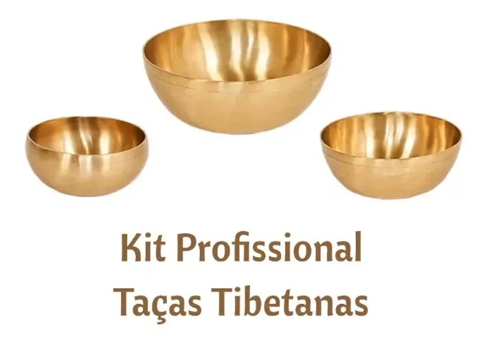 Kit Profissional de Taças Tibetanas